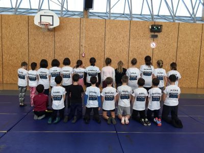 Enfants Ecole de Sport de dos avec maillots personnalisés Brézins Multisports Janvier 2019